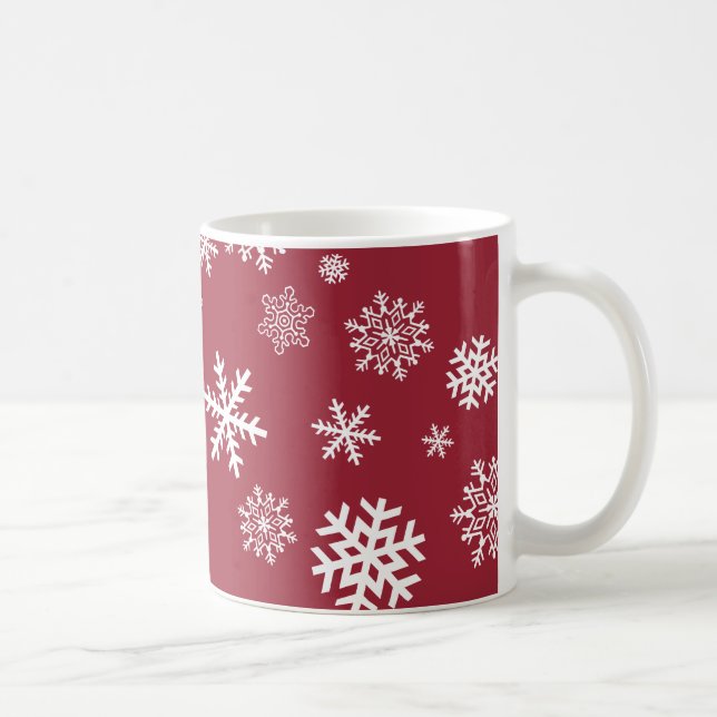 Anpassbare Schneeflocken Tasse (Rechts)