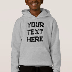 Anpassbare Schriftart- und Farbfelder Hoodie