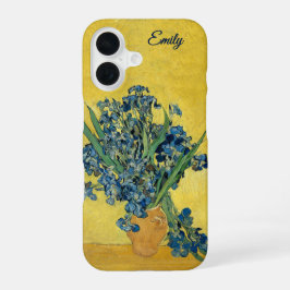 Anpassbare Schwertlilien von Vincent van Gogh iPhone 16 Hülle