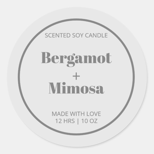 Anpassbare Seifenbeschriftungsmuster Moderne Runder Aufkleber (Vorderseite)