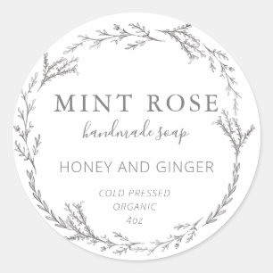 Anpassbare Seifenetiketten Runder Aufkleber