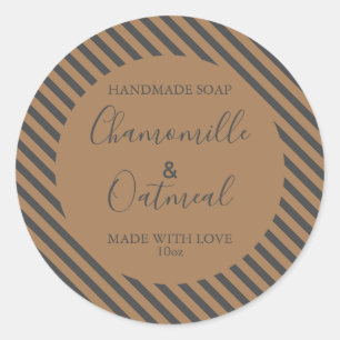 Anpassbare Seifenkennzeichnung Moderne Runder Aufkleber