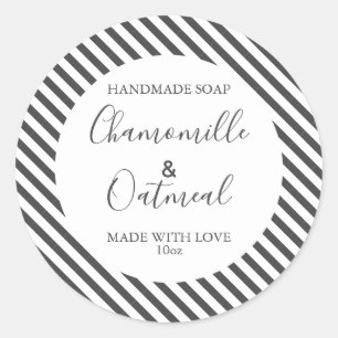 Anpassbare Seifenkennzeichnung Moderne Runder Aufkleber