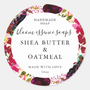 Anpassbare Seifenkleber Runder Aufkleber