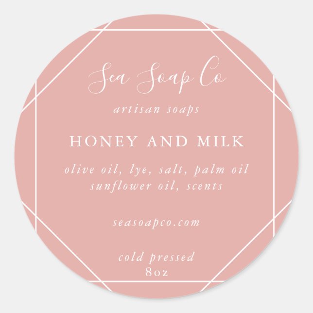 Anpassbare Seifenkleber Runder Aufkleber (Vorderseite)