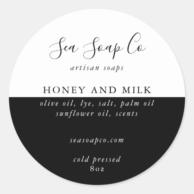 Anpassbare Seifenkleber Runder Aufkleber (Vorderseite)