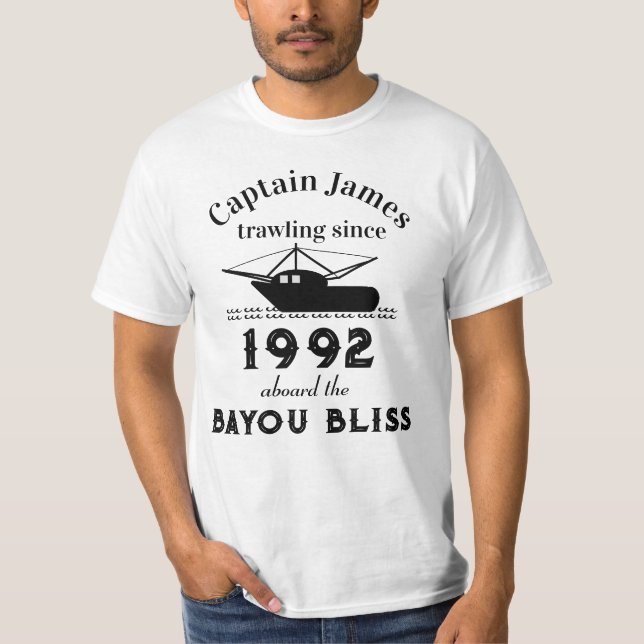 Anpassbare Shrimper's T-Shirt (Vorderseite)