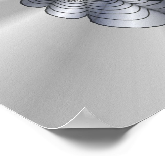 Anpassbare Silber-Klebe Poster (Ecke)