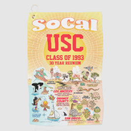 Anpassbare SoCal Golfhandtuch