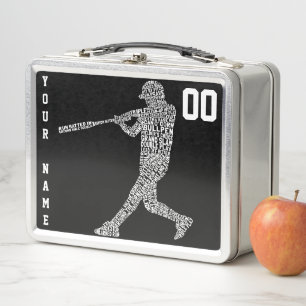 Anpassbare Softball-Baseball-Lunch Box Metall Brotdose