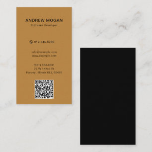 Anpassbare Software-Entwickler-Orange-Farbe Visitenkarte