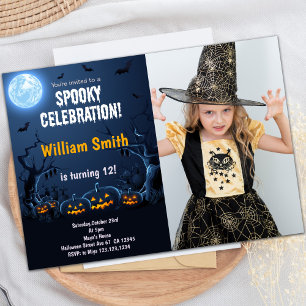 Anpassbare Spooky-Party Einladungen für Kinder