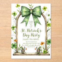 Anpassbare St. Patrick’s Day-Einladung  Acryleinladungen