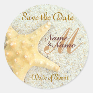 Anpassbare Strandthemklammern 001 Runder Aufkleber