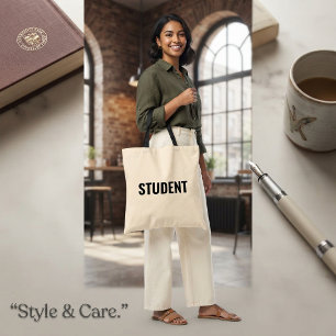 Anpassbare STUDENT Text Statement Budget-Tasche Tragetasche