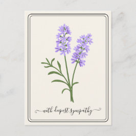 Anpassbare Sympathiekarte mit handGezeichnet Blume Postkarte