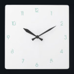 Anpassbare Taktnummern Quadratische Wanduhr<br><div class="desc">Wall-Uhren-Nummern,  die auf Ihre spezifischen Anforderungen angepasst werden können.</div>