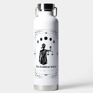 Anpassbare Tarot-Anwältin Feministische Lady Justi Trinkflasche