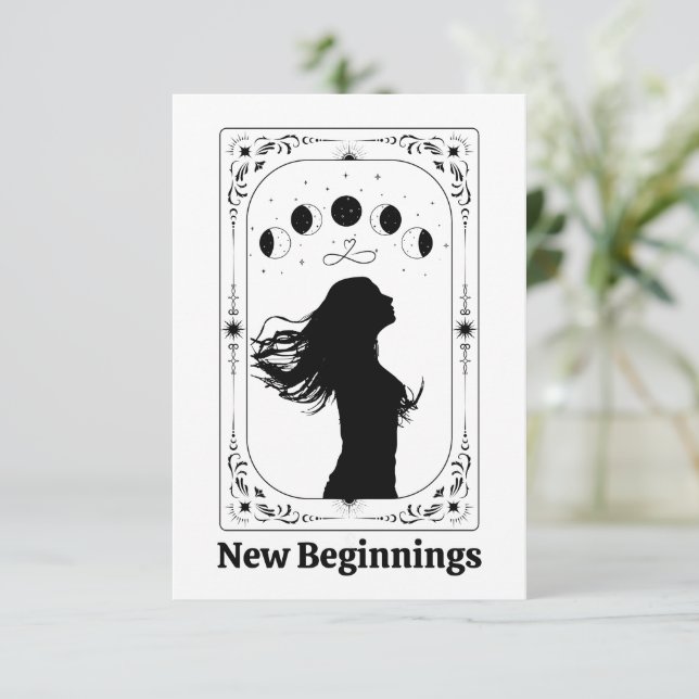 Anpassbare Tarot-Scheidungsfeier Trennungs-Beileid (Stehend Vorderseite)