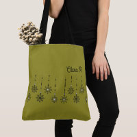 Anpassbare Tasche der Snowflake-Leinwand
