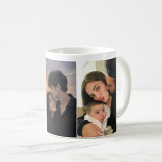 Anpassbare Tasse 3 Fotos Geschenk für Ihre Lieben