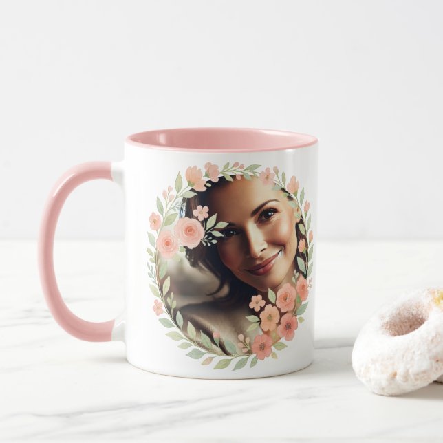 Anpassbare Tasse - Muttertagsgeschenk (Mit Donut)