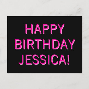 Anpassbare Textglücke zum Geburtstag zu jedem Name Postkarte