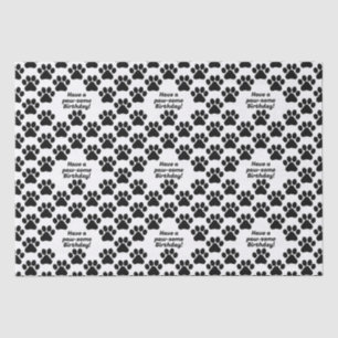 Anpassbare Textpawfect-Paws Seidenpapier