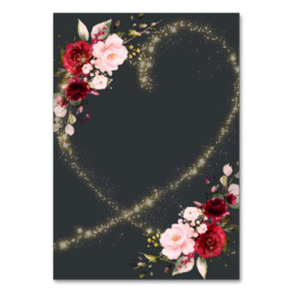 anpassbare Tischkarte Tischnummer