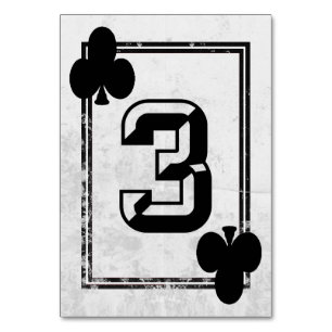 Anpassbare Tischnummern für Spielkarten (Nr. 3)