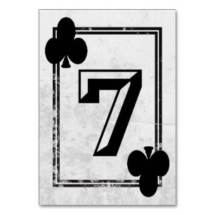 Anpassbare Tischnummern für Spielkarten (Nr. 7)