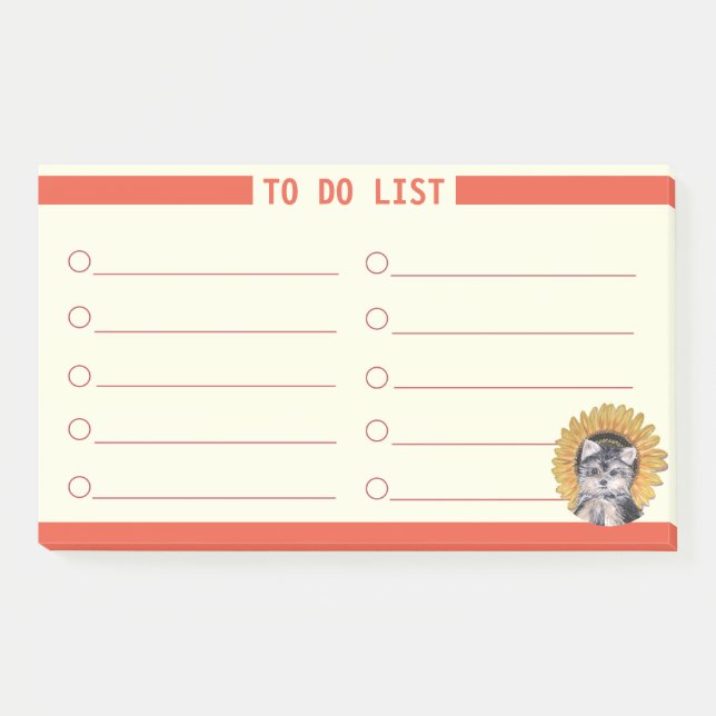 Anpassbare To-Do-Liste Post-it Klebezettel (Vorderseite)