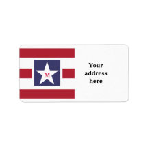 Anpassbare U.S.A.-Flag-Monogramm