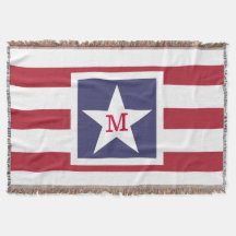 Anpassbare U.S.A.-Flag-Monogramm