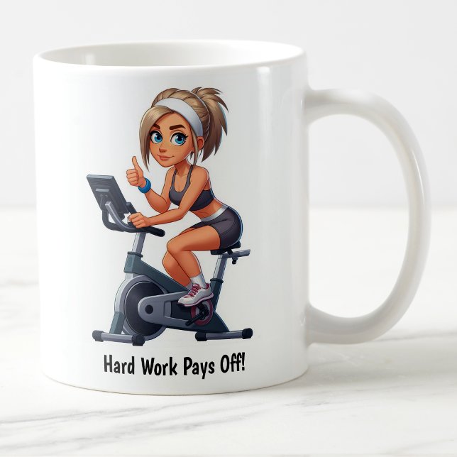 Anpassbare Übungsfahrradtrainings Kaffeetasse (Von Creator hochgeladen)