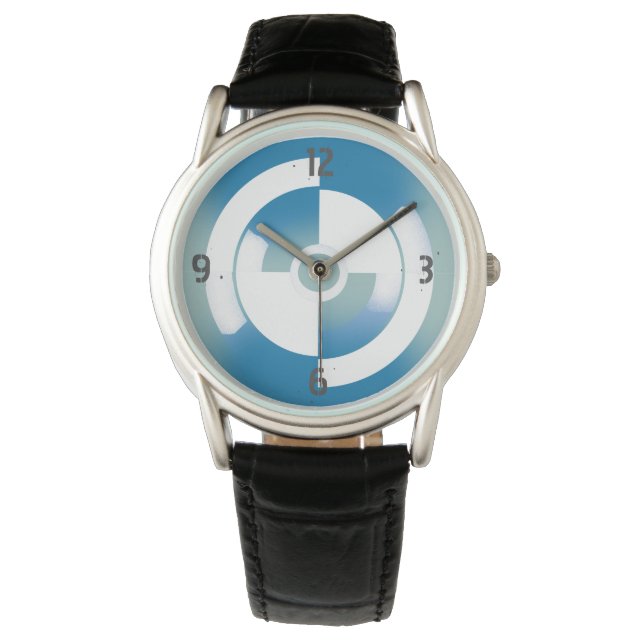 Anpassbare Uhr mit Abstraktem Kreis (Vorderseite)