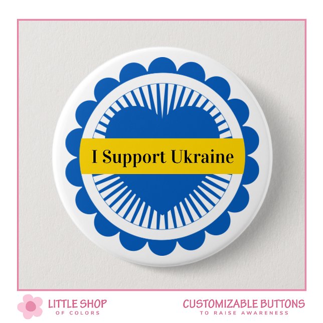 Anpassbare Unterstützung für die Ukraine Button (Von Creator hochgeladen)