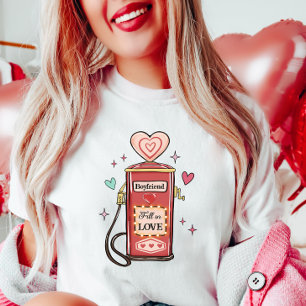 Anpassbare Valentine, Liebe Retro T - Shirt ausfül