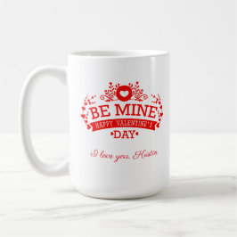 Anpassbare Valentinstag I Liebe Sie Zweifarbige Tasse