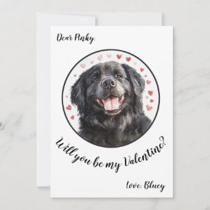 Anpassbare Valentinstag-Karte Neufundland Feiertagskarte