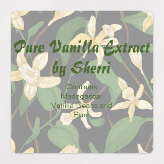 Anpassbare Vanilla Orchid, Vanilla Extract Etiketten