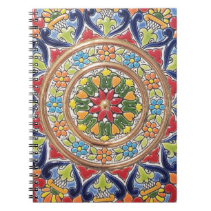 Anpassbare Vintage-Spanische Fliese Notizblock