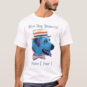 Anpassbare Vorlage - Blue Dog Democracy seit T-Shirt