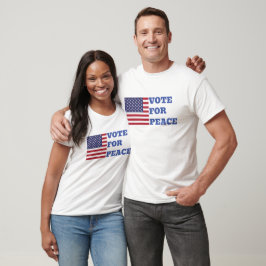 Anpassbare Wahlen 2024 "Vote for Peace" T-Shirt