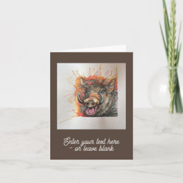 Anpassbare Warthos-Grußkarte Karte