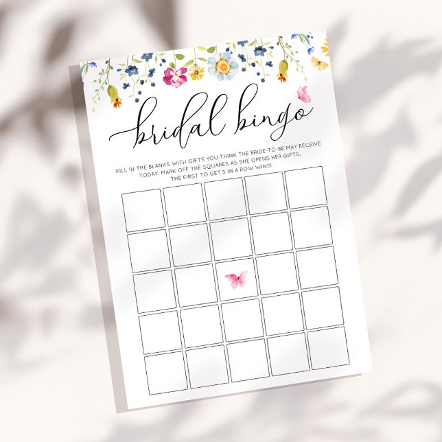 Anpassbare Watercolor Bingo Game Card Einladung (Von Creator hochgeladen)