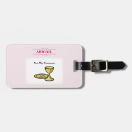 Anpassbare, weibliche Kommunion Körper und Blut Gepäckanhänger