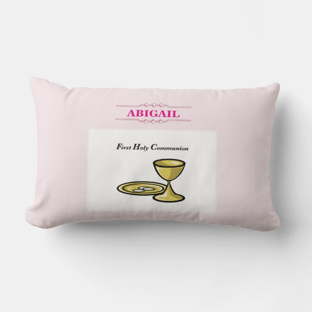 Anpassbare, weibliche Kommunion Körper und Blut Lendenkissen (Vorderseite)