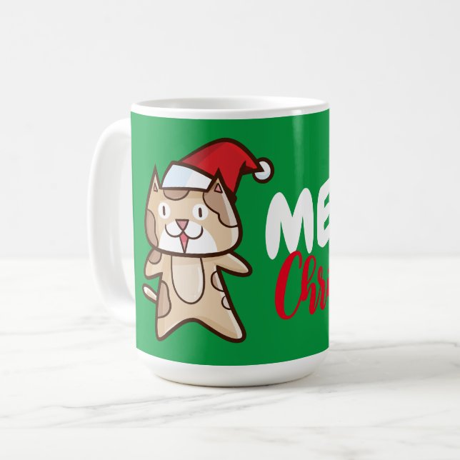 Anpassbare Weihnachten Kaffeetasse (Vorderseite Links)