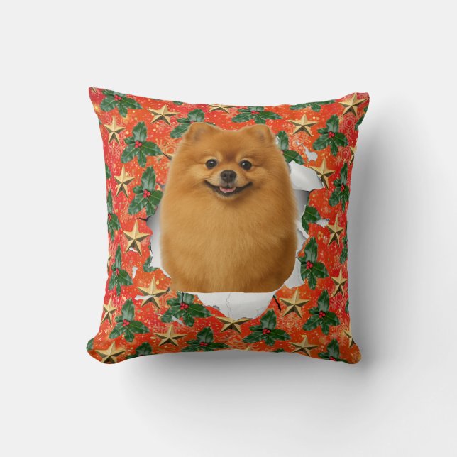 Anpassbare Weihnachts-Pop-out-Pet-Kissen Kissen (Vorderseite)